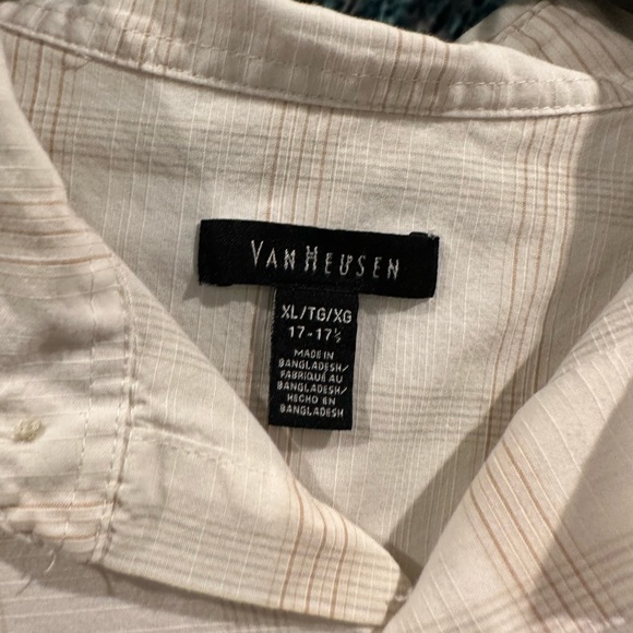 Mens Van Heusen XL short sleeve Sports Shirt 17 1/2 -5 - Picture 6 of 6